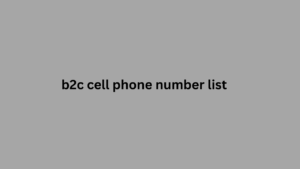 b2c cell phone number list 