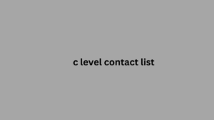 c level contact list