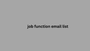 job function email list