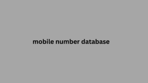 mobile number database 