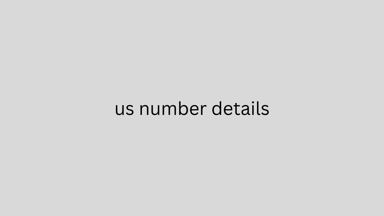 us number details