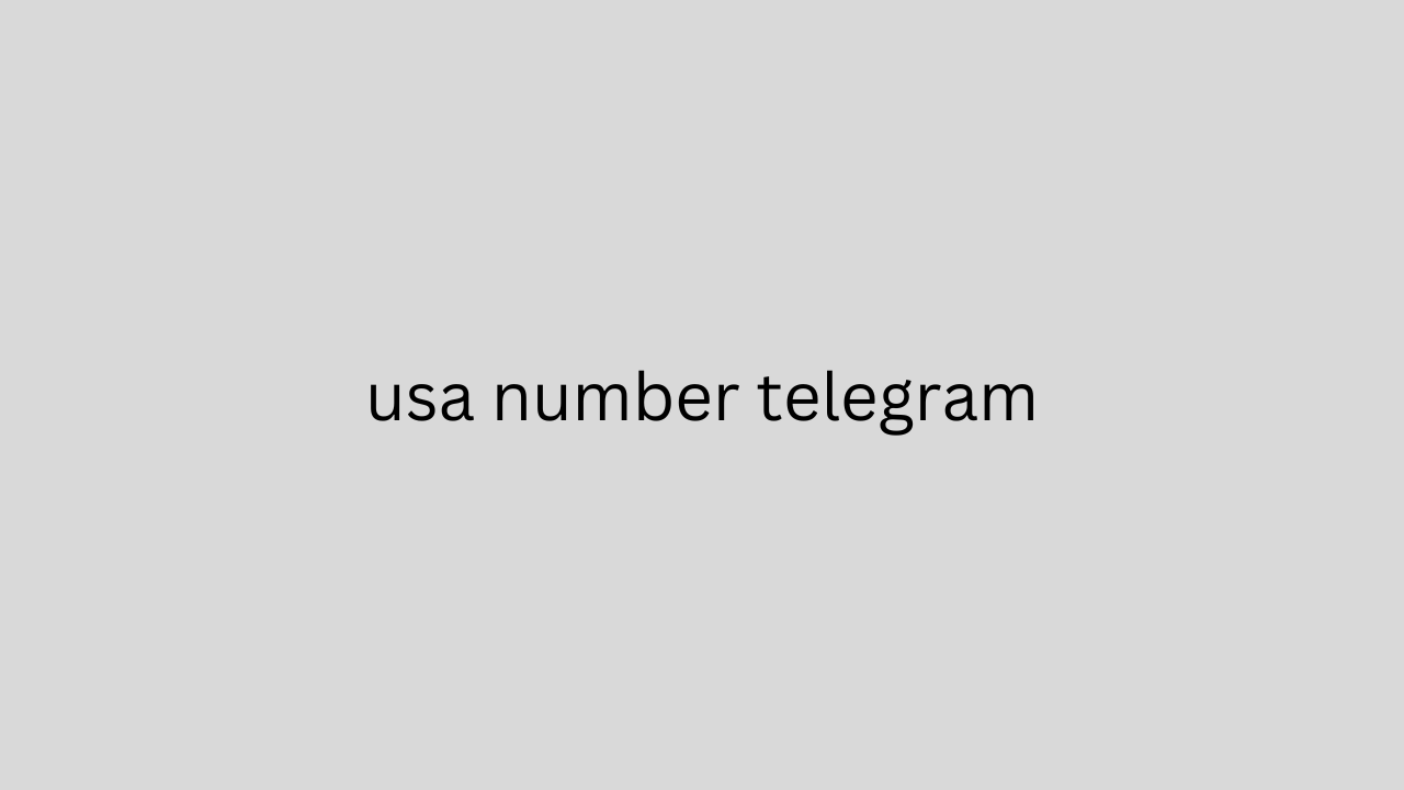 usa number telegram