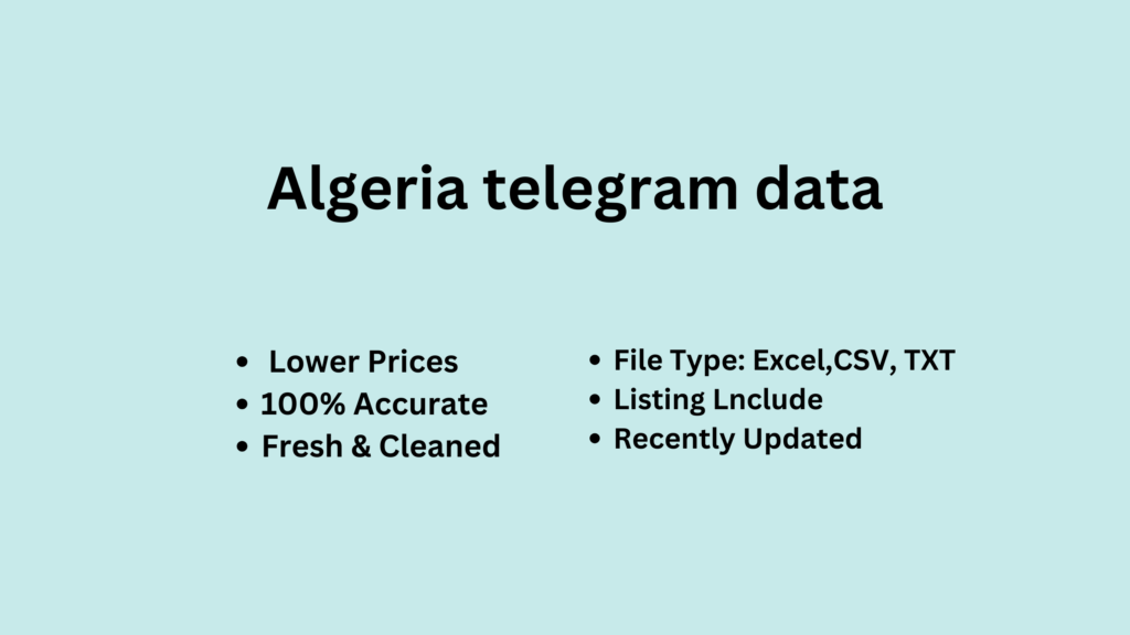 Algeria telegram data