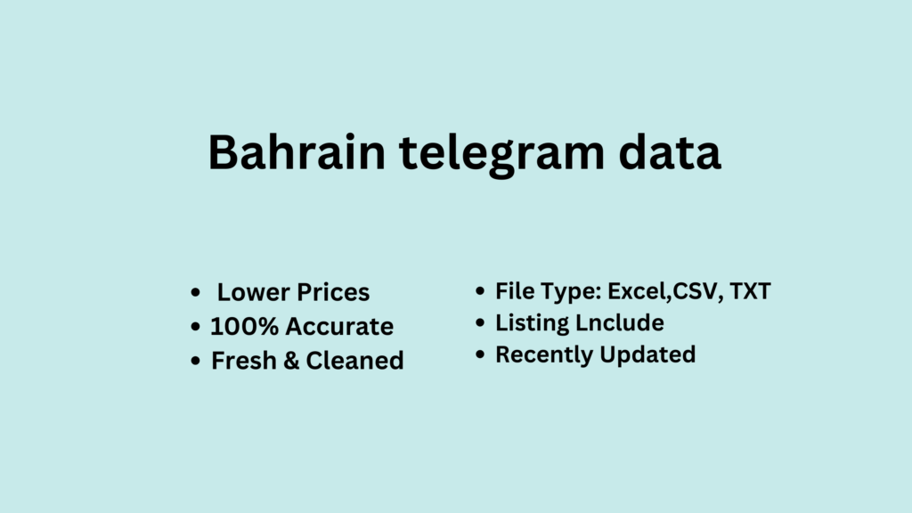 Bahrain telegram data