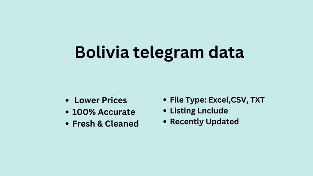 Bolivia telegram data