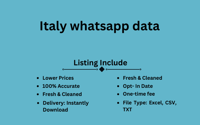 Italy whatsapp data