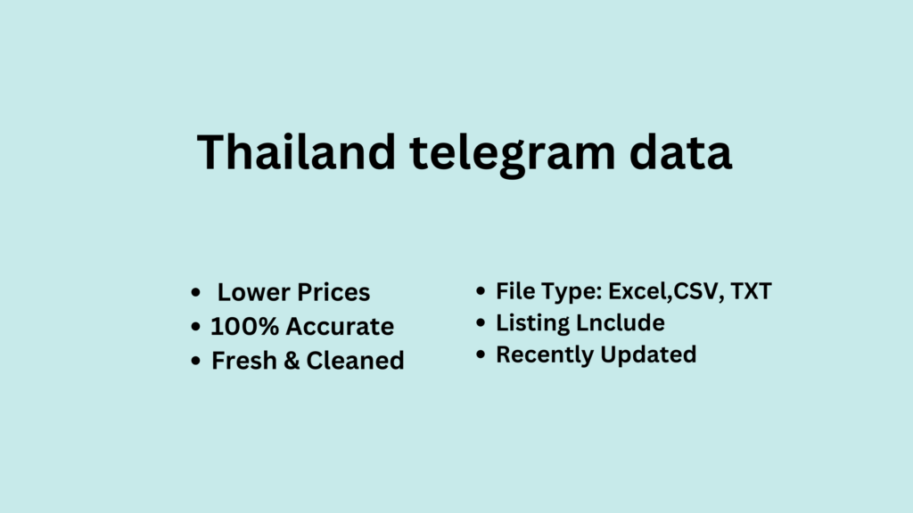 Thailand telegram data